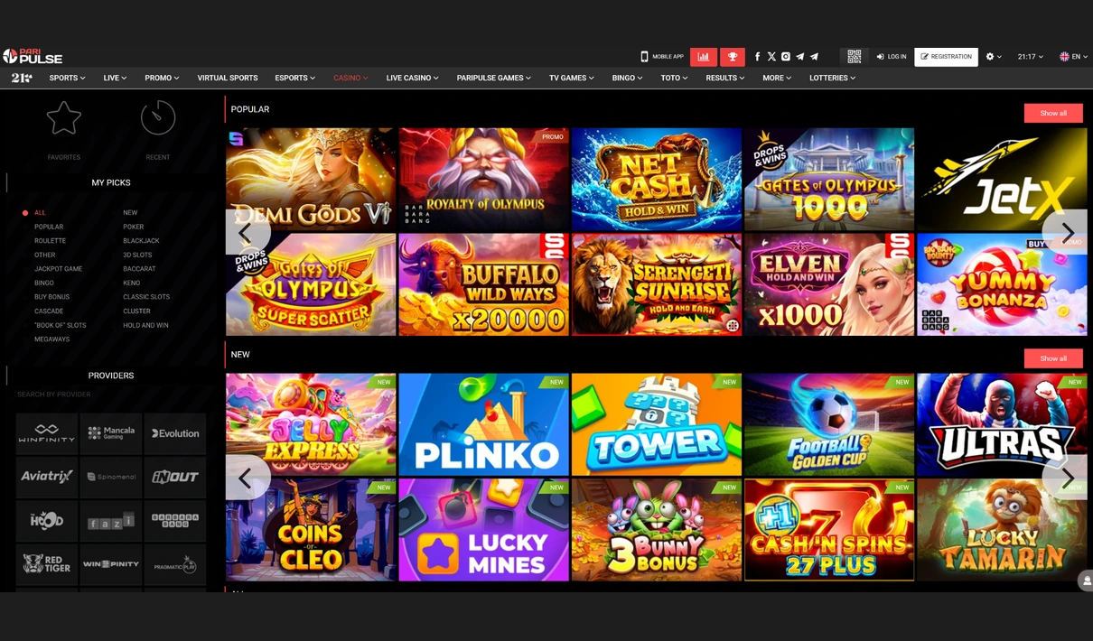 PariPulse casino
